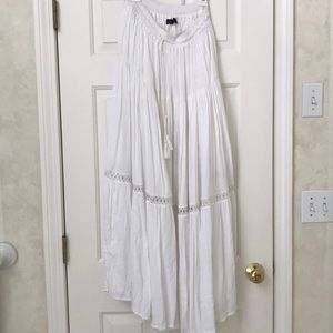 GAP Boho White Maxi Skirt